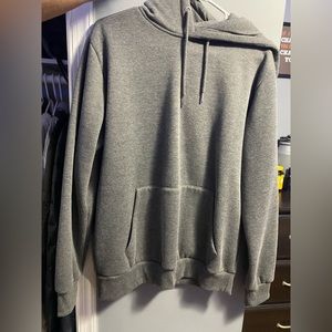 Men’s Grey Basic Forever 21 Hoodie